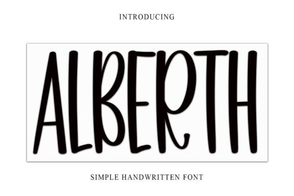 Alberth: A Magical Script Font