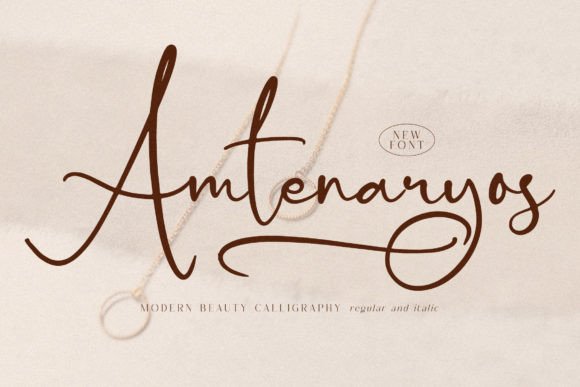 Amtenaryos: Modern Beauty Calligraphy Font