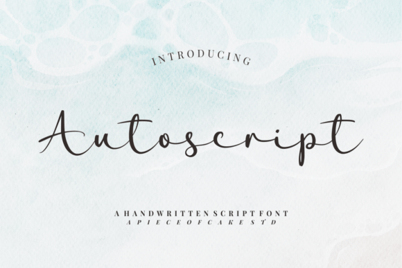 Autoscript: A Font That Speaks Clearly