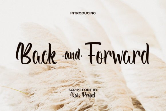 Back and Forward Font: Elegant Script for Branding