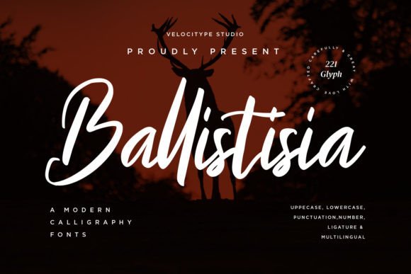 Ballistisia: A Modern Calligraphy Font for Creative Projects