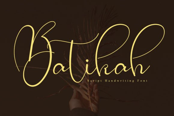 Batikah: A Stylish Handwritten Font