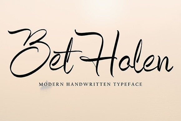 Betholen: A Script Font for Business