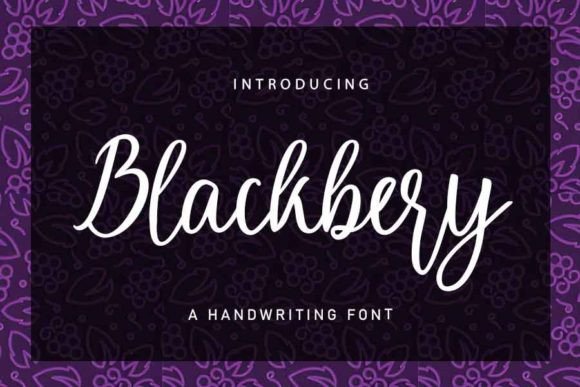 Blackbery: A Magical Script Font