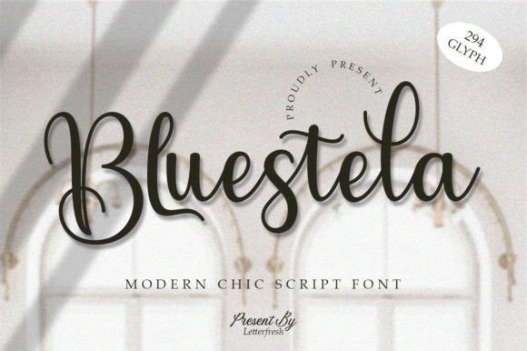 Bluestela: A Romantic Font for Business