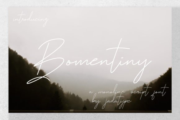 Bomentiny: A Magical Script Font