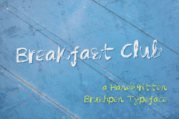Breakfast Club Font for Creative Projects