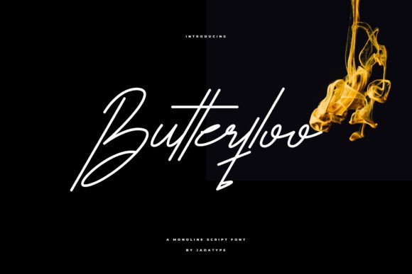 Butterfloo: A Magical Script Font