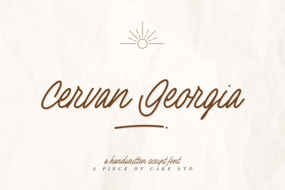 Cervan Georgia: A Stylish Script Font