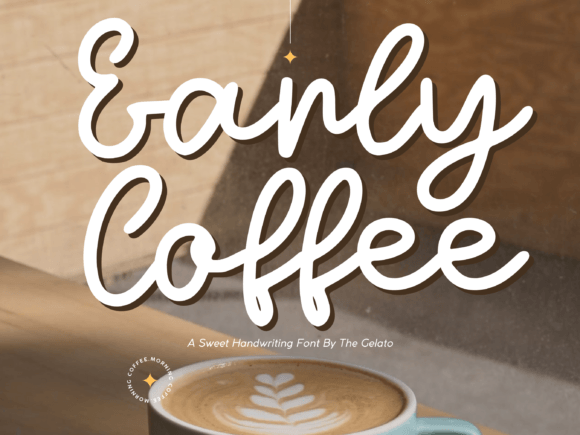 Early Coffee Font for Creative Projects