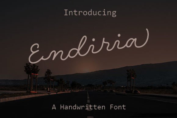 Endiria: A Elegant Script Font