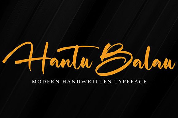 Hantu Balau: A Magical Script Font