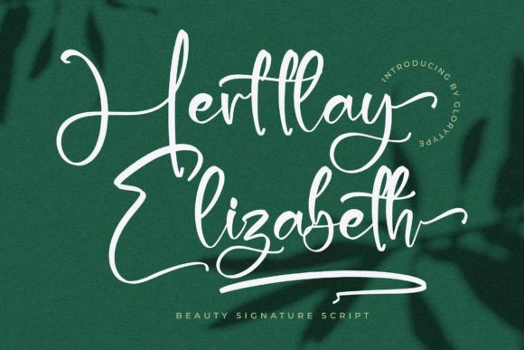 Herttlay Elizabeth: A Script Font for Elegant Design