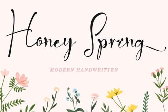 Honey Spring: A Natural Handwritten Font