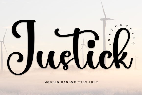 Justick: A Handwritten Font for Creative Makers