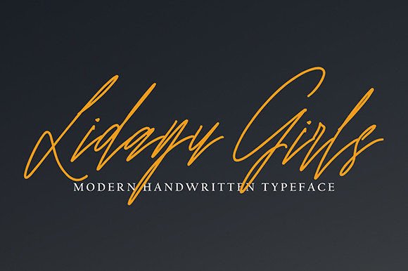 Lidayu Girl Font: Elegant Script for Editorial Design