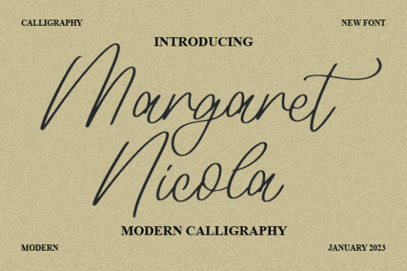 Margaret Nicola Font: Elegant Script for Creative Projects