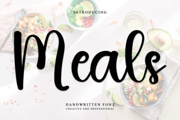 Meals Font: Stylish Handwritten Type for Web Design