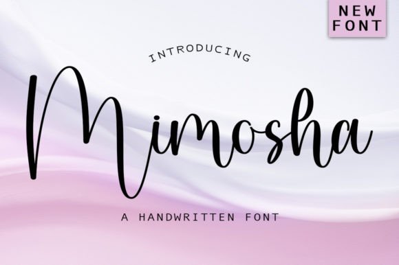 Mimosha: A Romantic Typeface for Campaigns