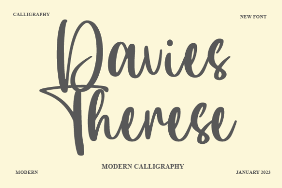 Modern Script Calligraphy Font