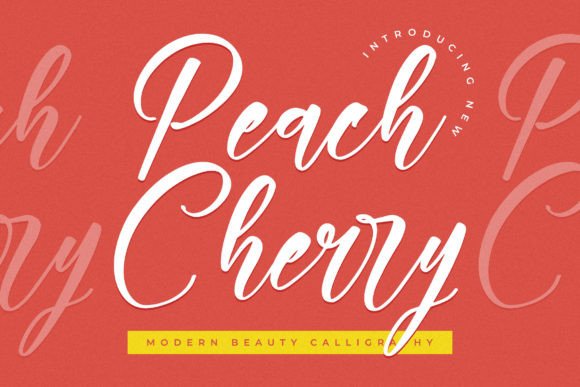 Peach Cherry Font: Modern Script for Editorial Design