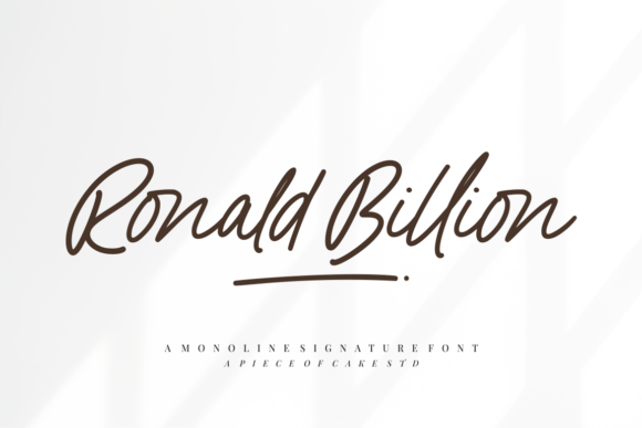 Ronald Billion Font: Elegant Script for Branding